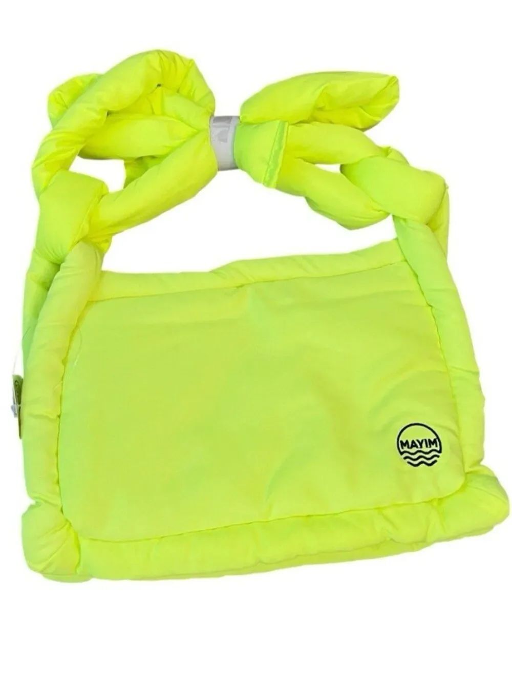 MAYIM Neon Yellow Waterproof Shoulder Bag Purse Small NWT